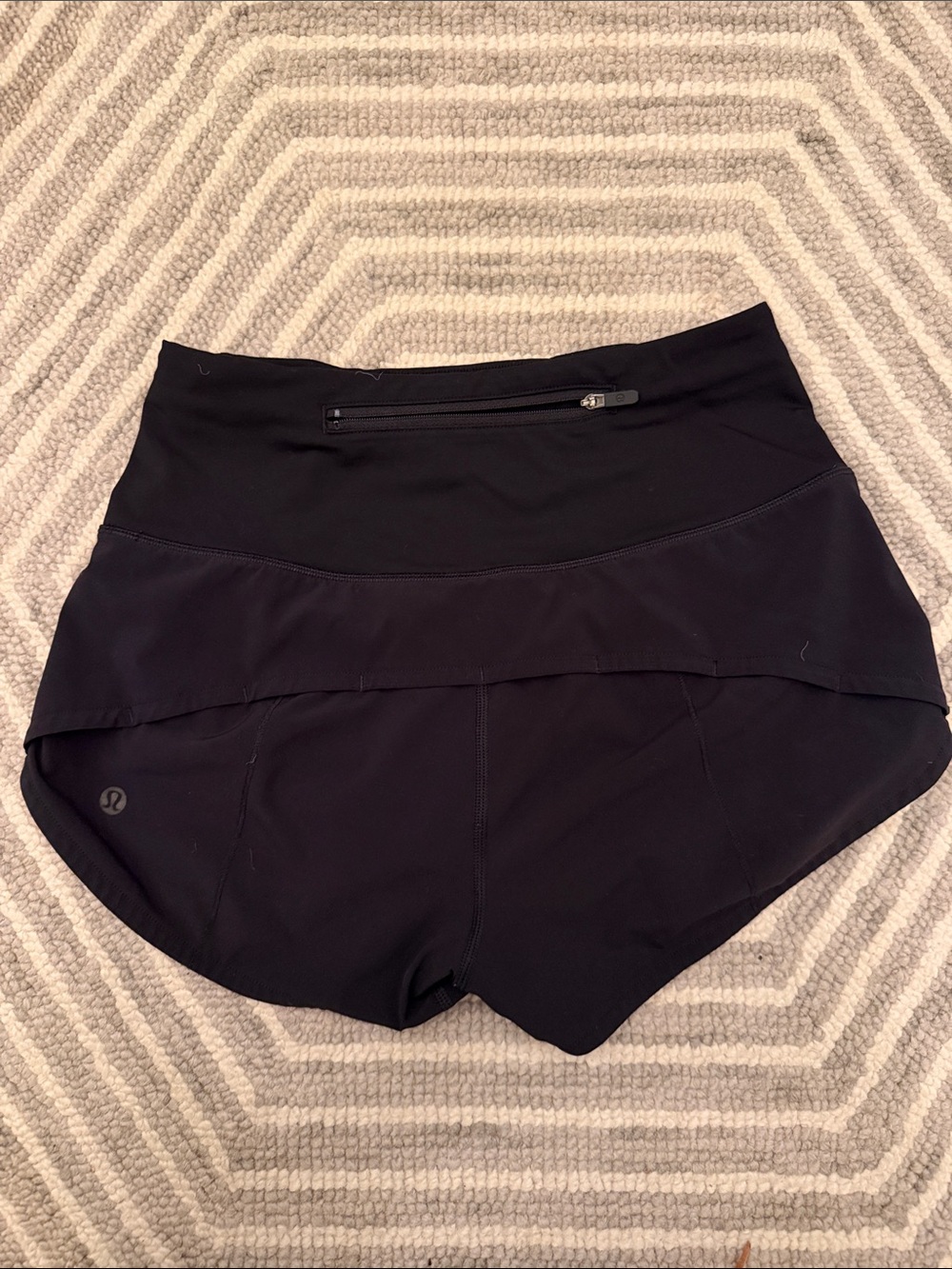 Black Lululemon Women's High-Waist Performance Shorts - Picture 2 of 4